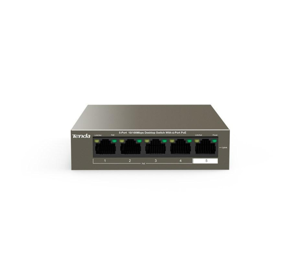 Tenda TEF1105P-4-63W 5-portowy RJ45 Base-TX 10/100 Mb/s - 1391961 - zdjęcie